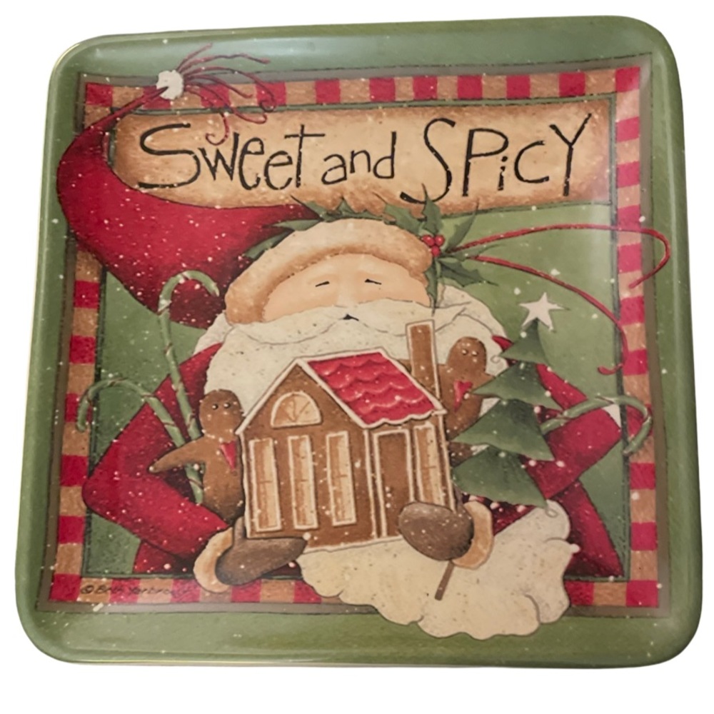Santa With Gifts Ceramic Plate - Coyne & Company - (Williraye  Studio)